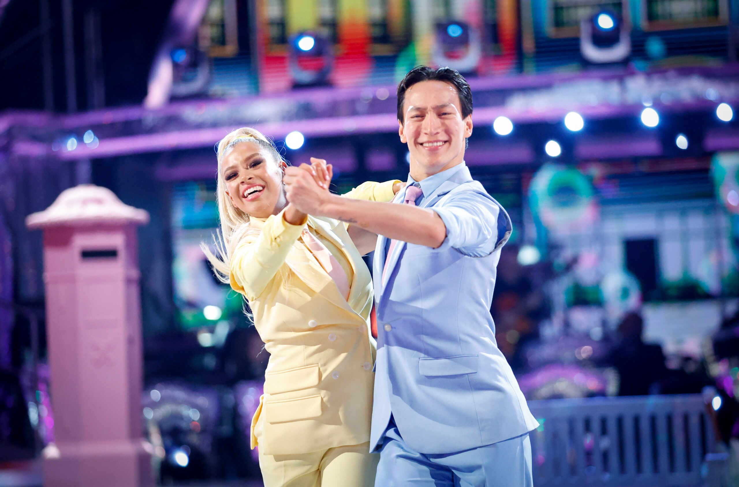 Molly Rainford and Carlos Gu dancing on Strictly Come Dancing