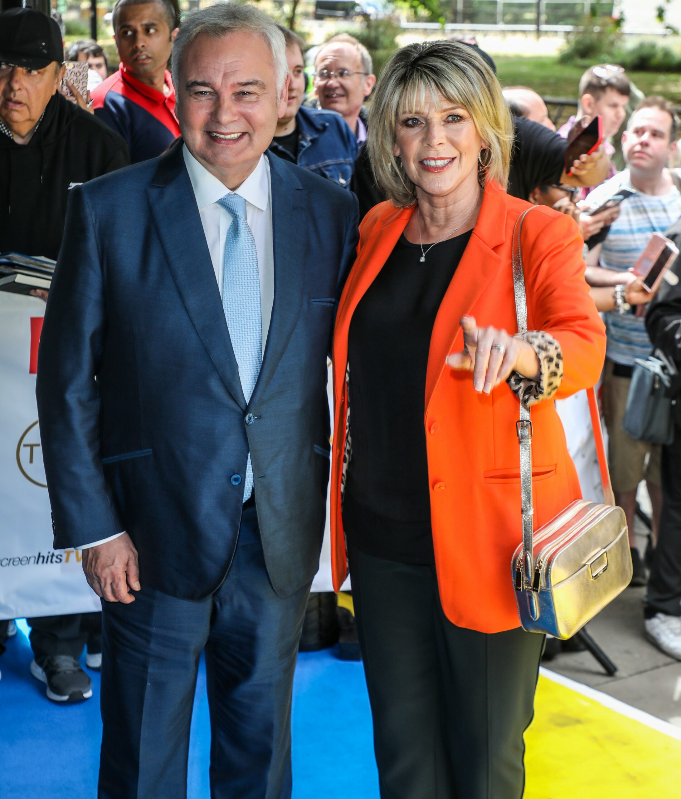 Eamonn Holmes and Ruth Langsford smiling at the TRIC Awards