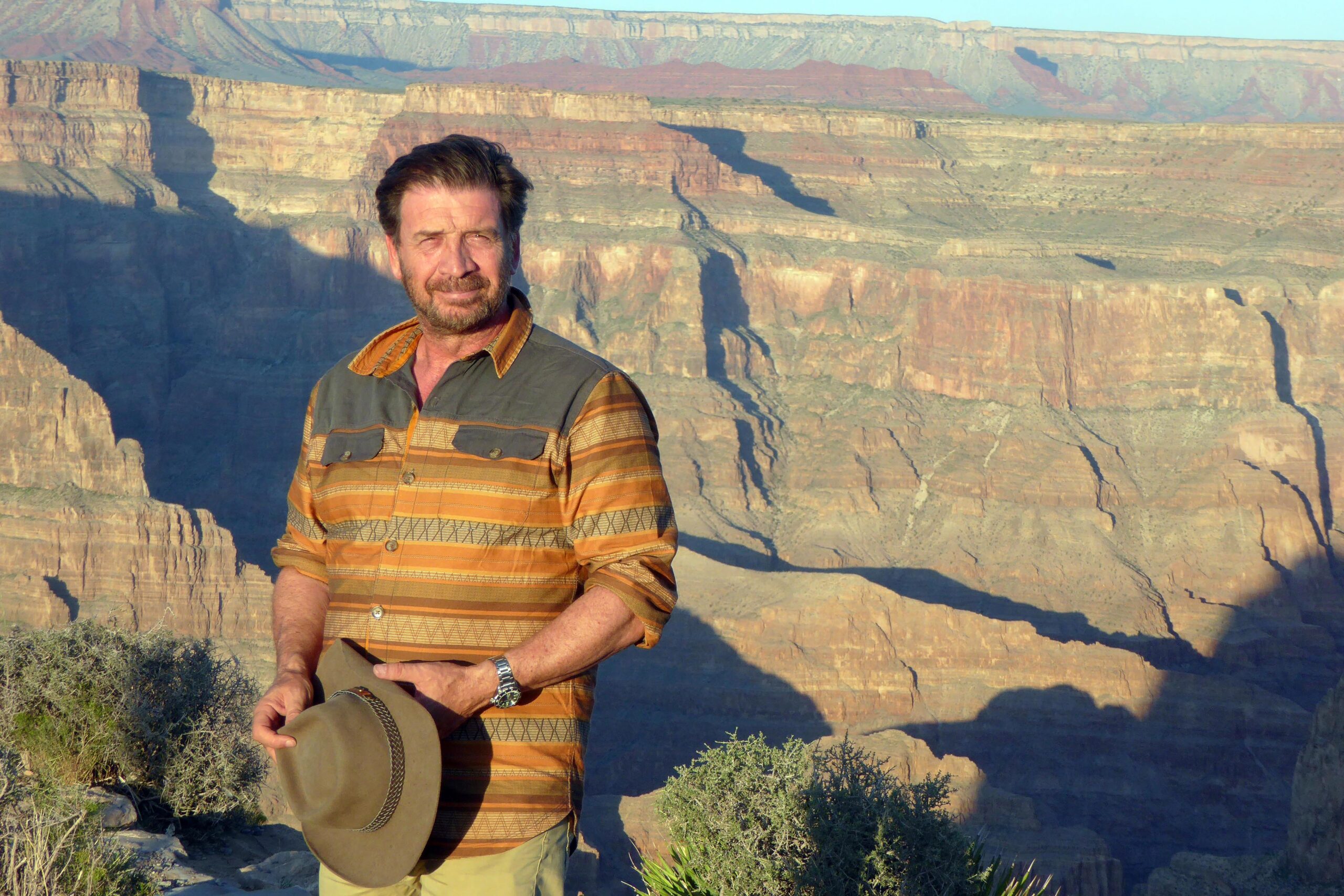 Nick Knowles exploring the Grand Canyon