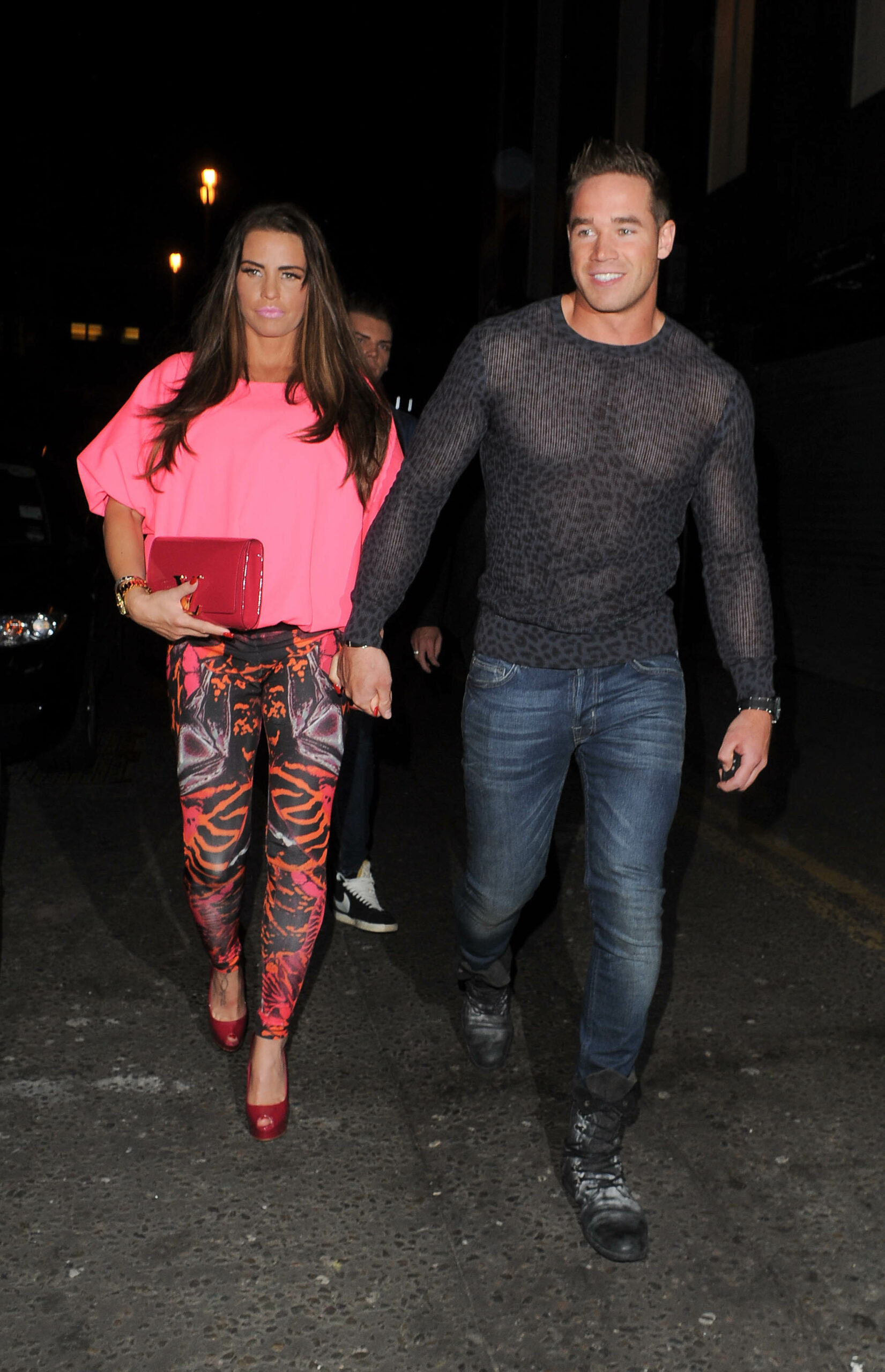 Katie Price and Kieran Hayler smiling 