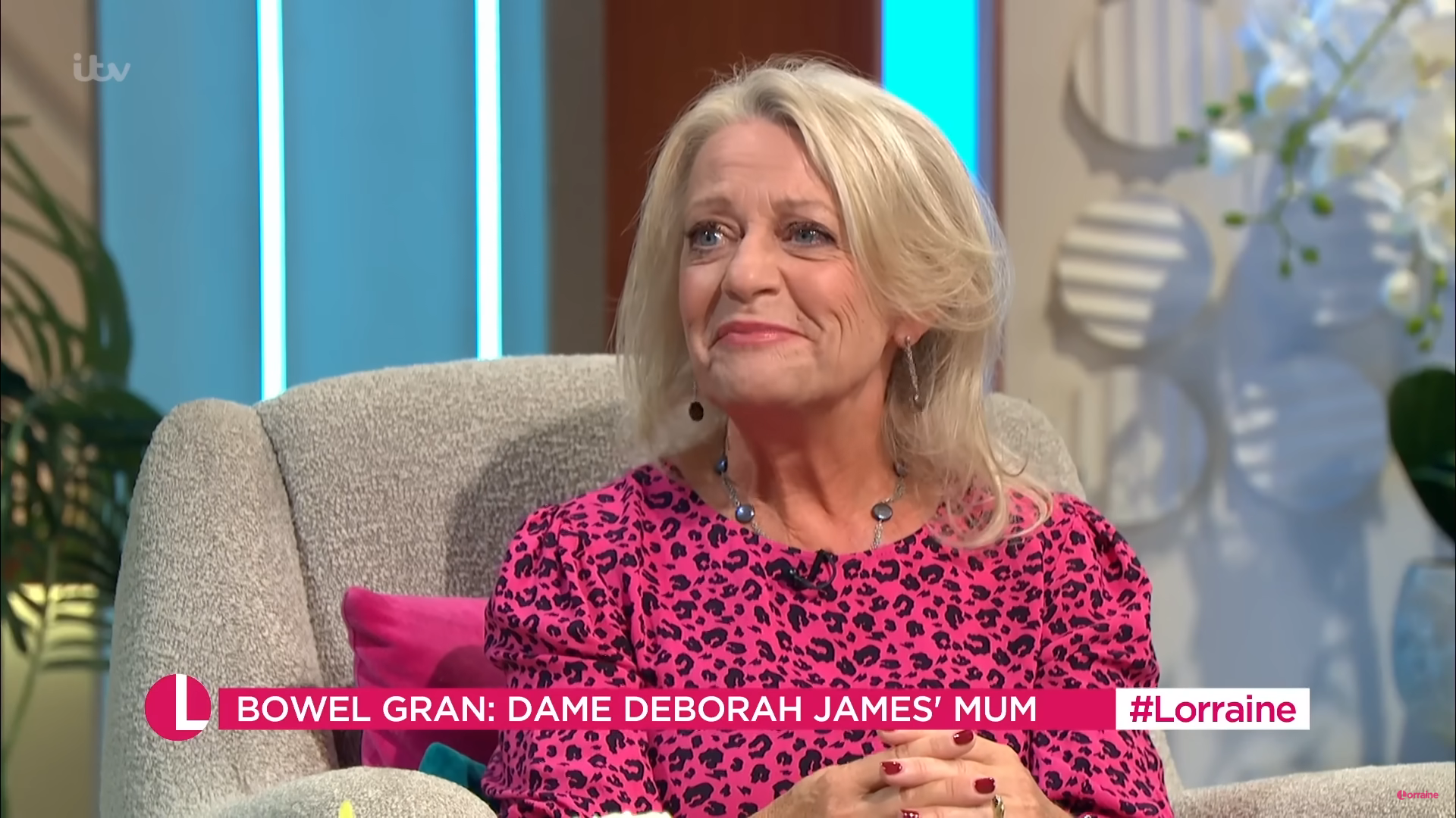 Heather James smiles on Lorraine