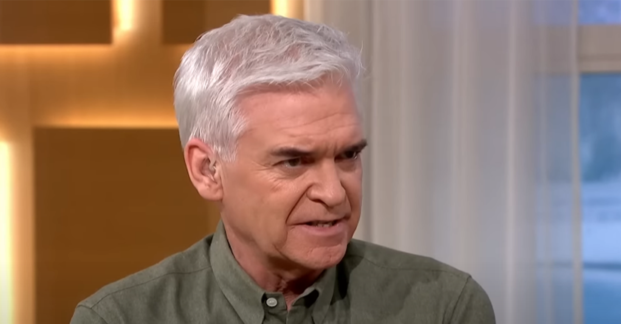 Phillip Schofield looking concerned on This Morning