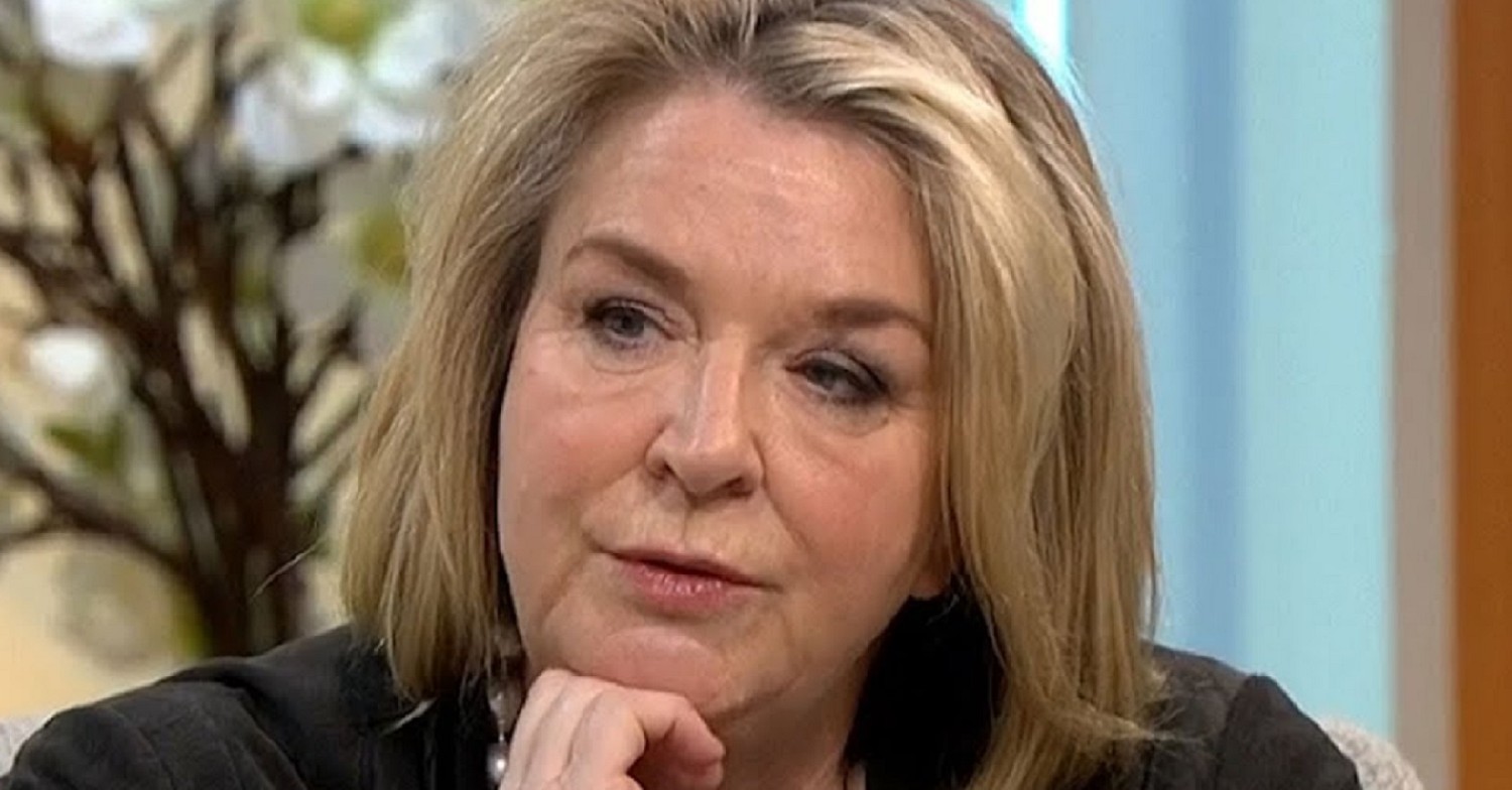 Fern Britton looking unhappy on This Morning 