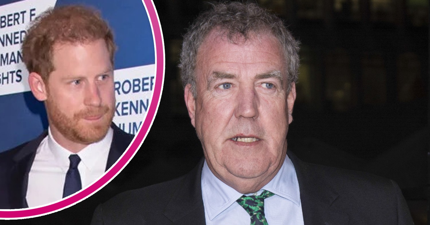 Piers Morgan and Prince Harry looking serious