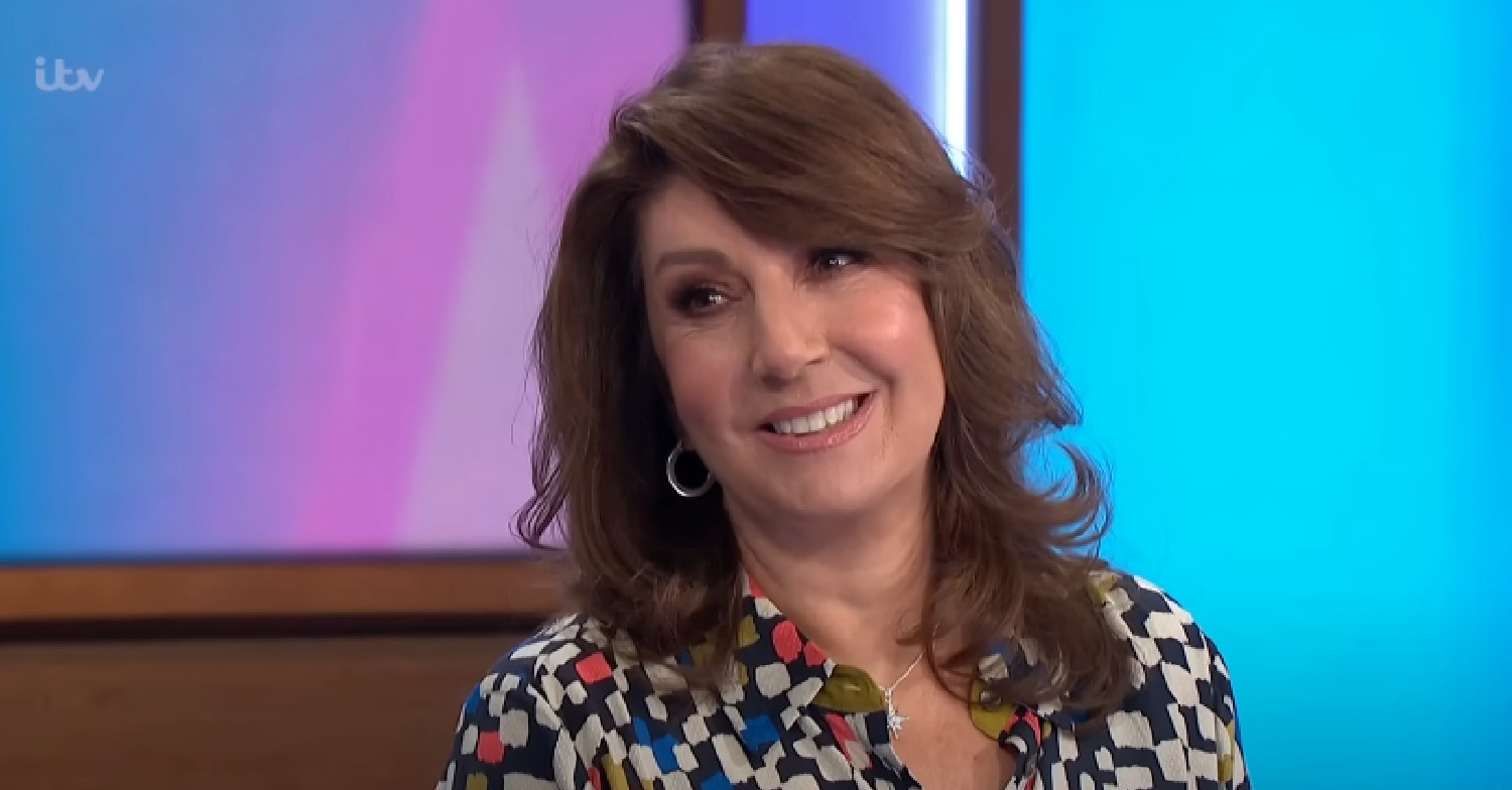 Jane McDonald smiling during Loose Women appearance