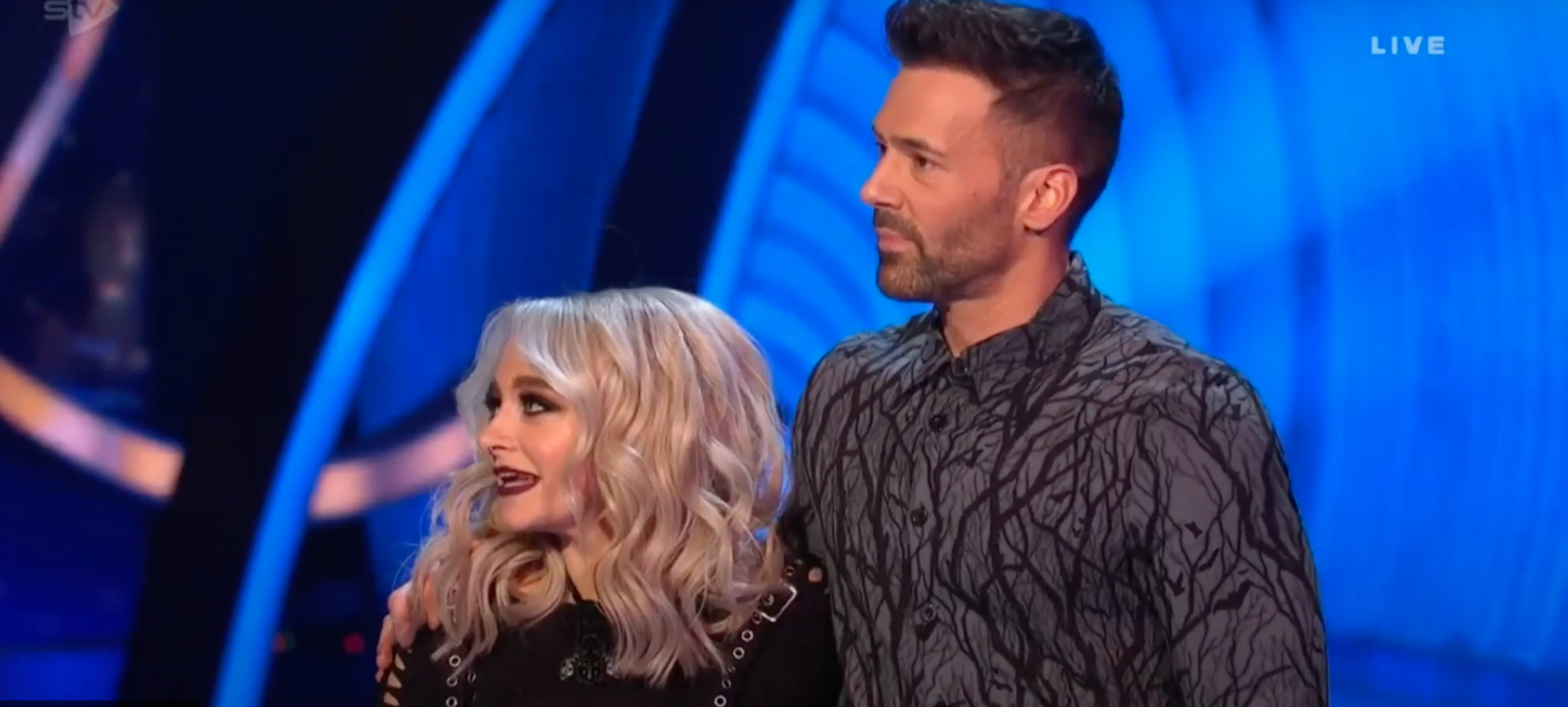 Mollie Gallagher and Sylvain Longchambon on Dancing On Ice (Credit: ITV)