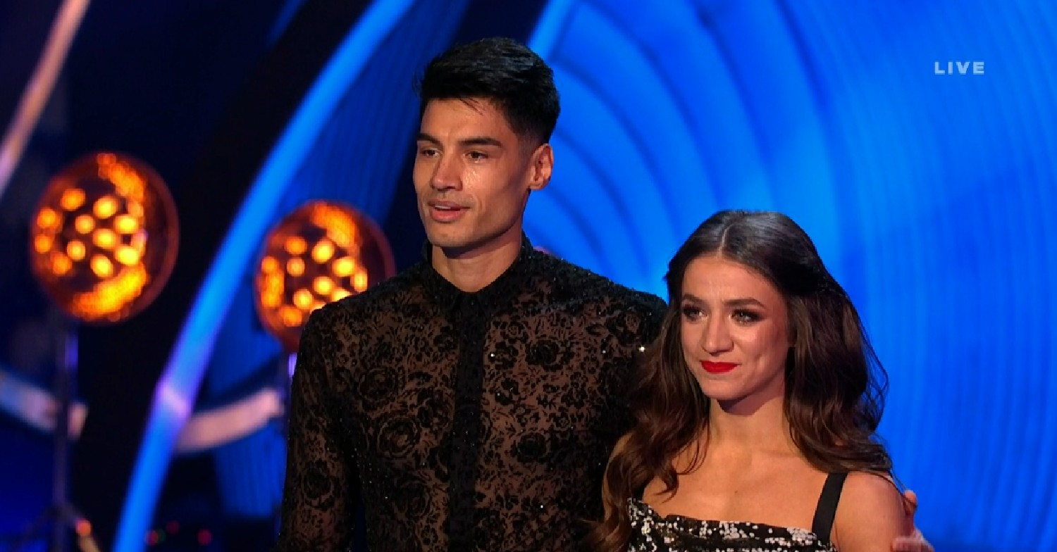 Siva Kaneswaran and Klabera Komini on Dancing On Ice