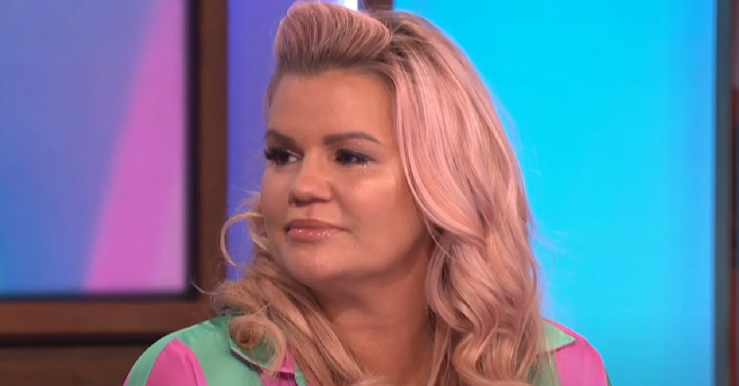 Kerry Katona looking to the side on Loose Women