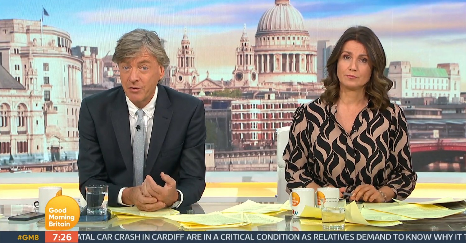 Richard Madeley and Susanna Reid on GMB today