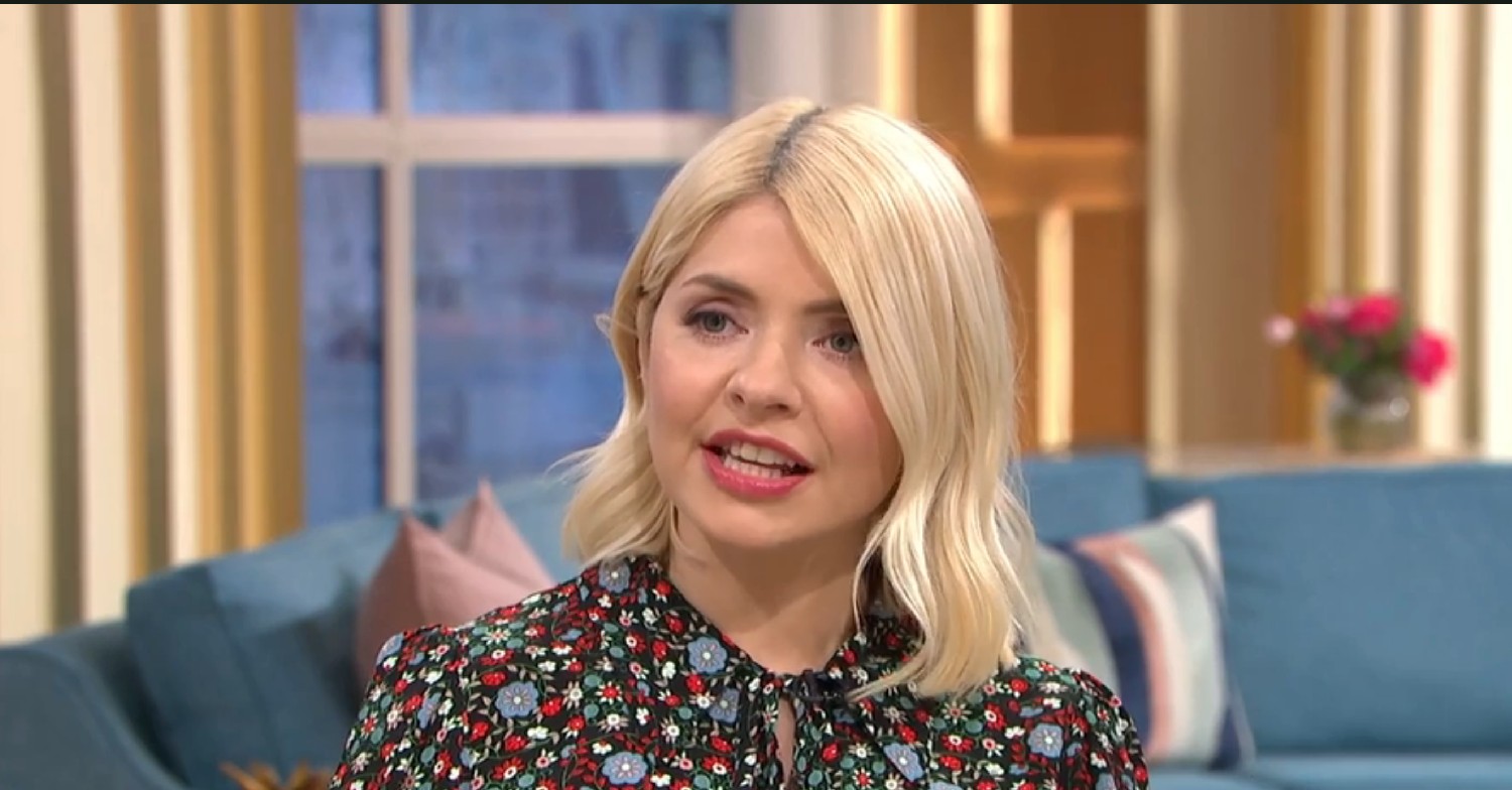 Holly Willoughby speaking on This Morning today