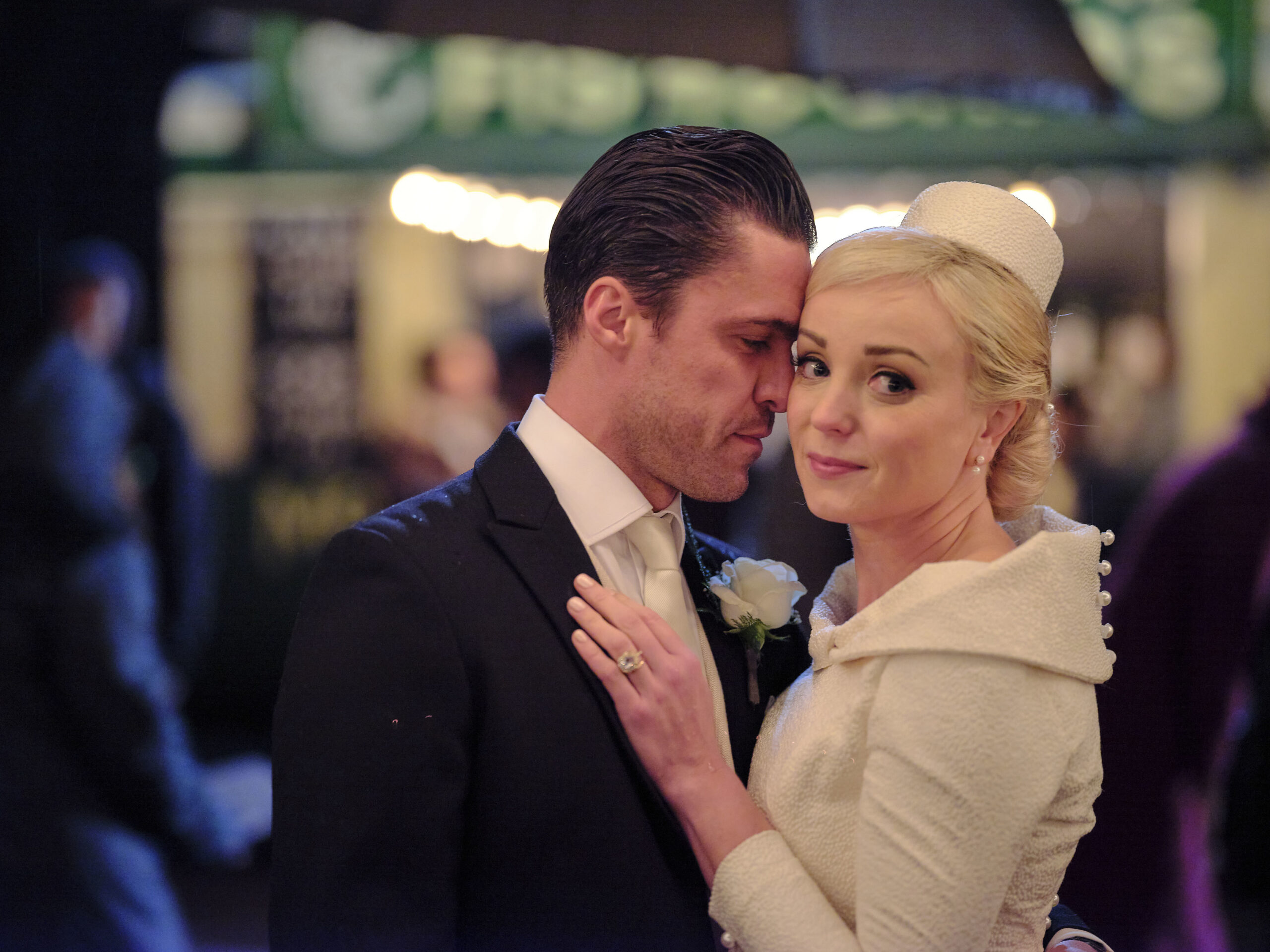 Trixie and Matthew dance at wedding in Call the Midwife