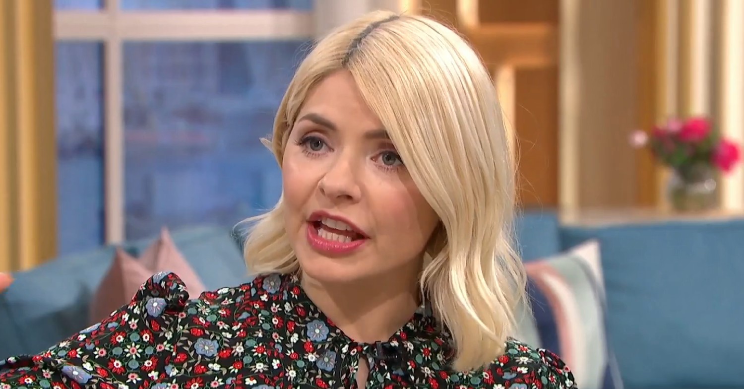 Holly Willoughby speaking on This Morning today