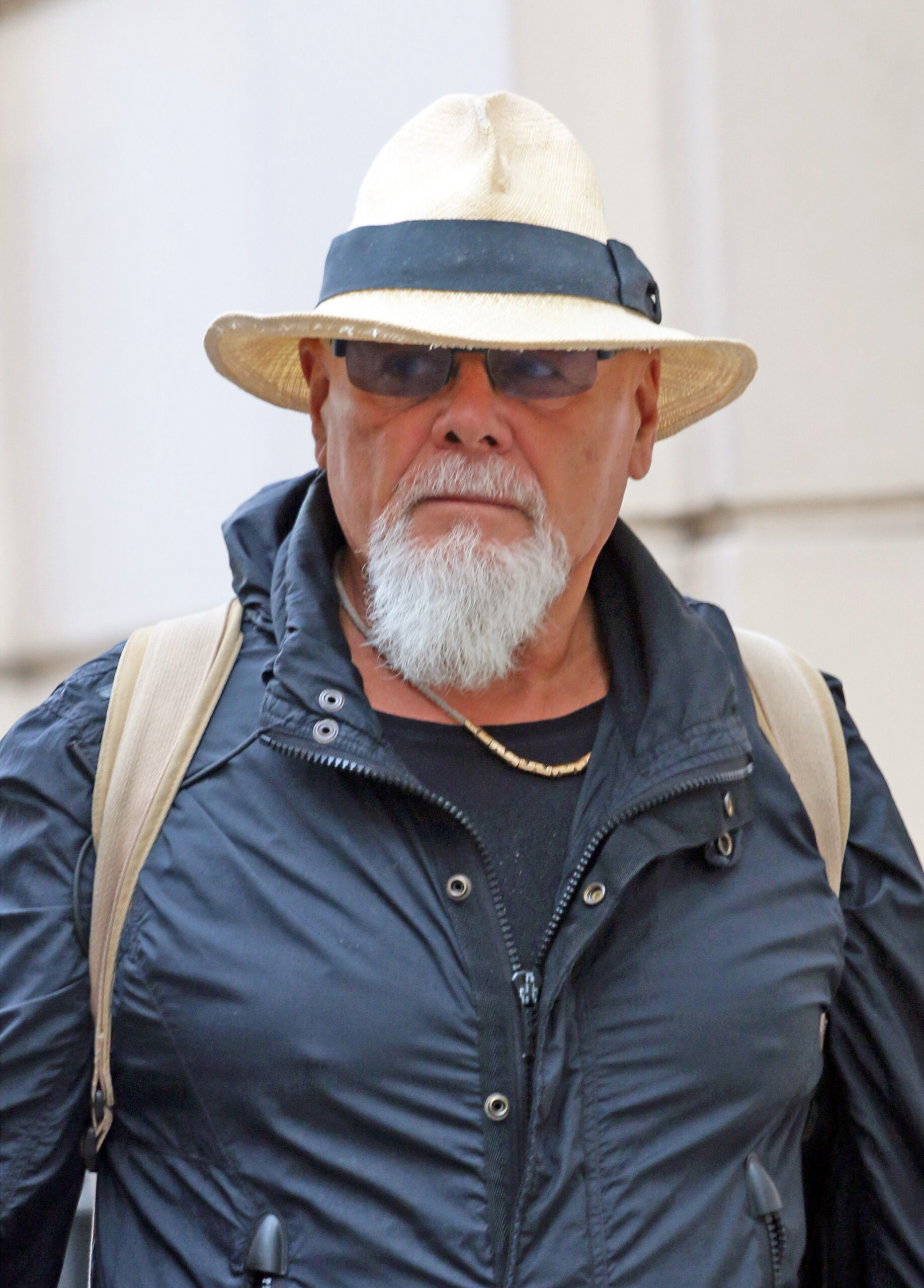 Gary Glitter frowns in candid from 2014