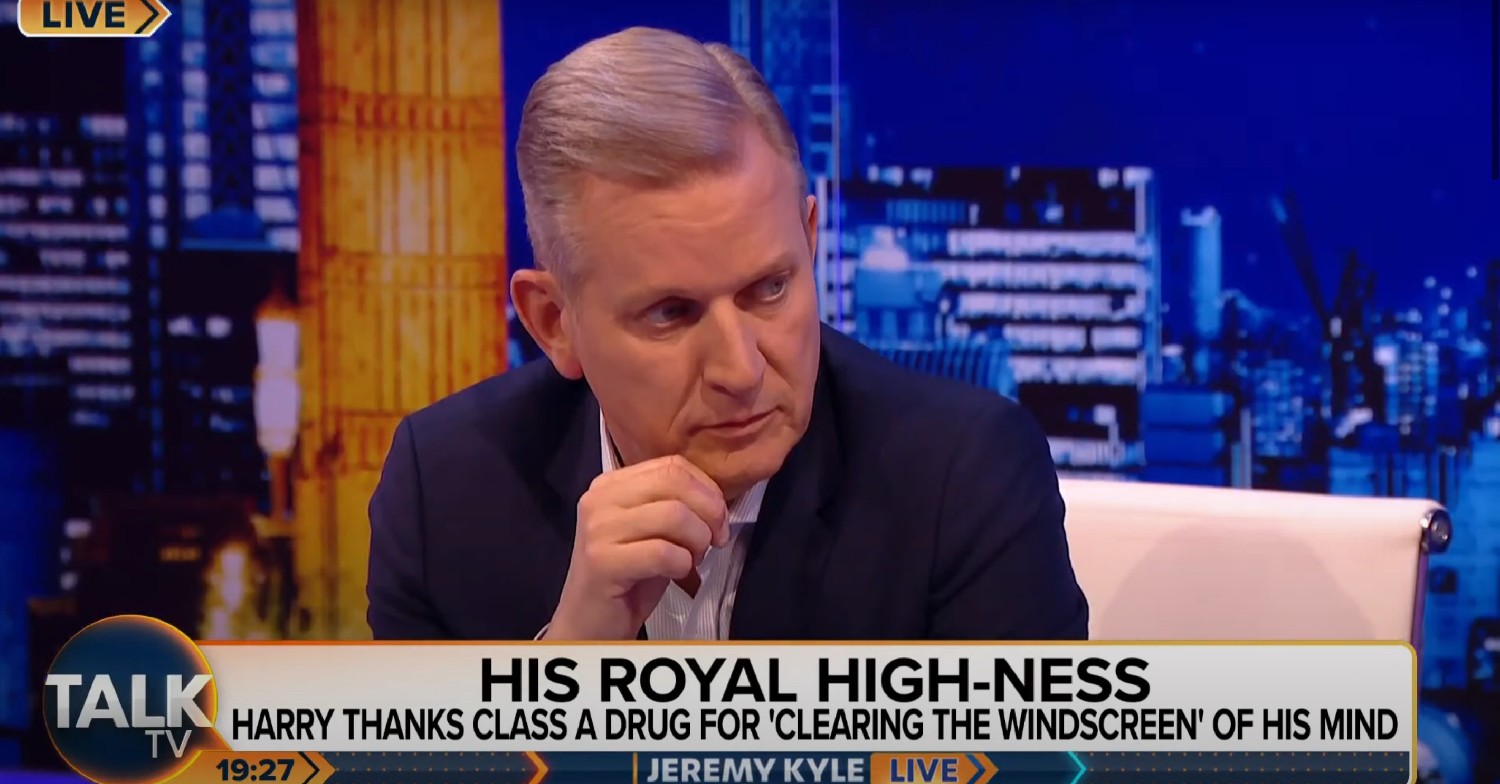 Jeremy Kyle looking thoughtful on his show 