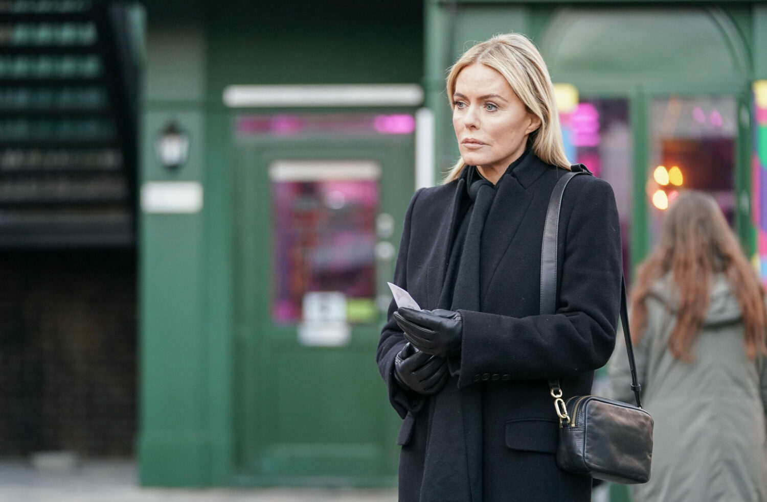 Patsy Kensit plays Emma Harding in EastEnders - but she has confirmed her fifth wedding is off (Credit: BBC)
