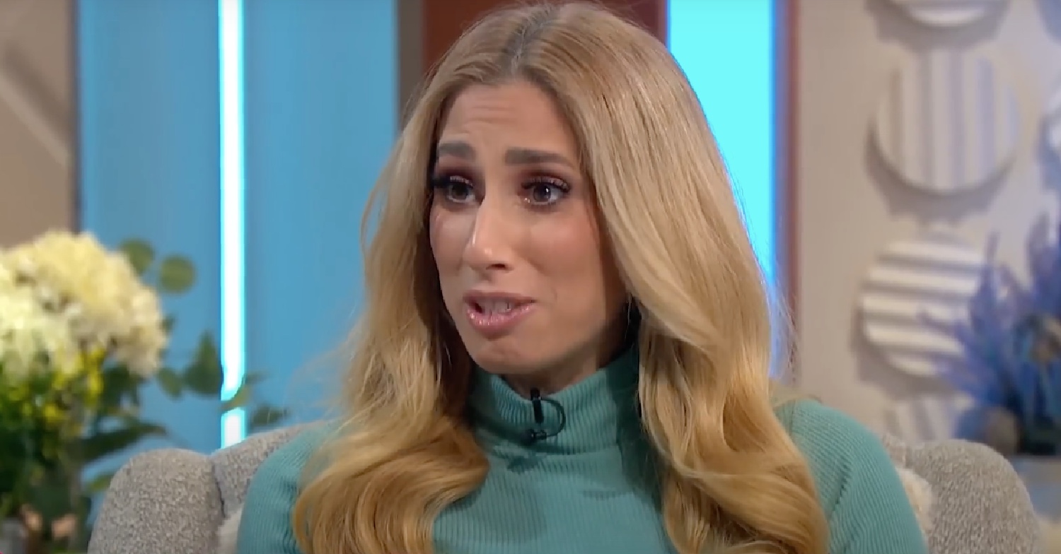 Stacey Solomon looking shocked on Loose Women