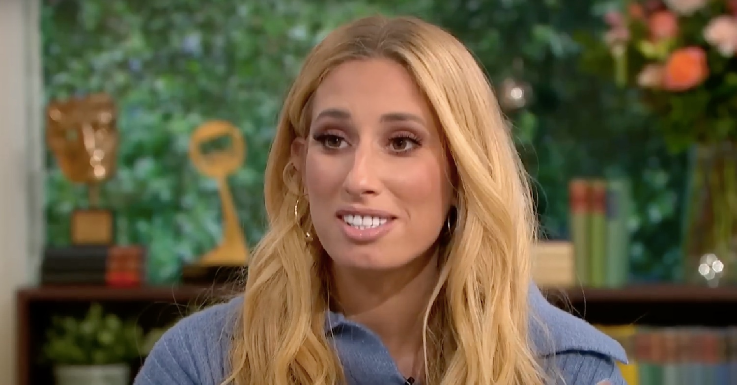Stacey Solomon smiling on This Morning 