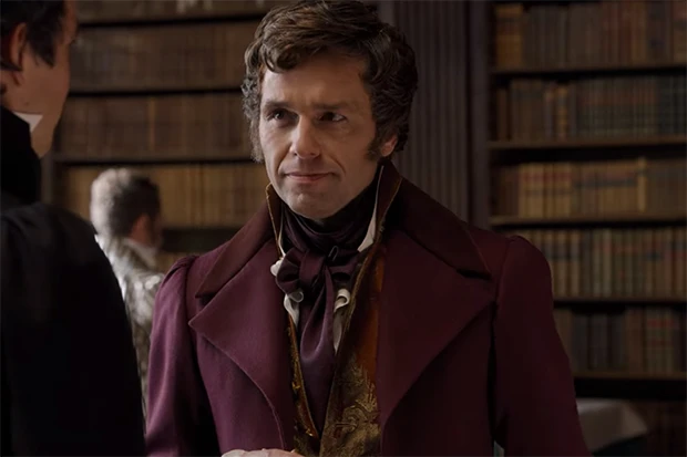 Sir Henry Granville smiles at Benedict in Bridgerton