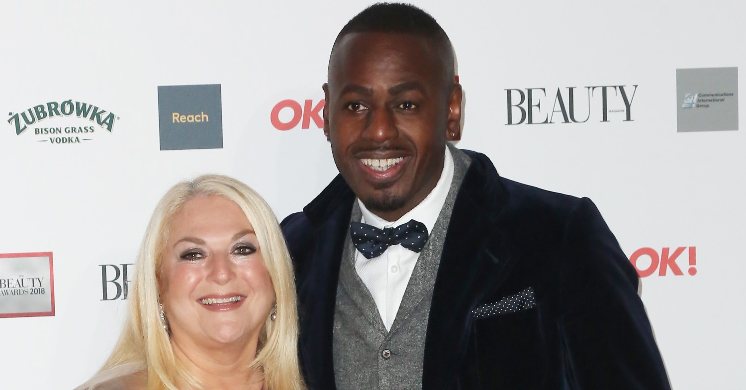 Vanessa Feltz and Ben Ofoedu posing 