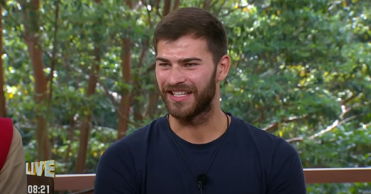 Owen Warner smiling on I'm A Celebrity