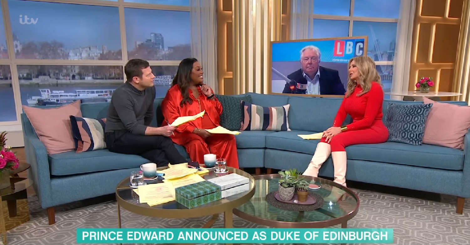 Dermot O'Leary, Alison Hammond, Carol Vorderman and Nick Ferrari on This Morning today