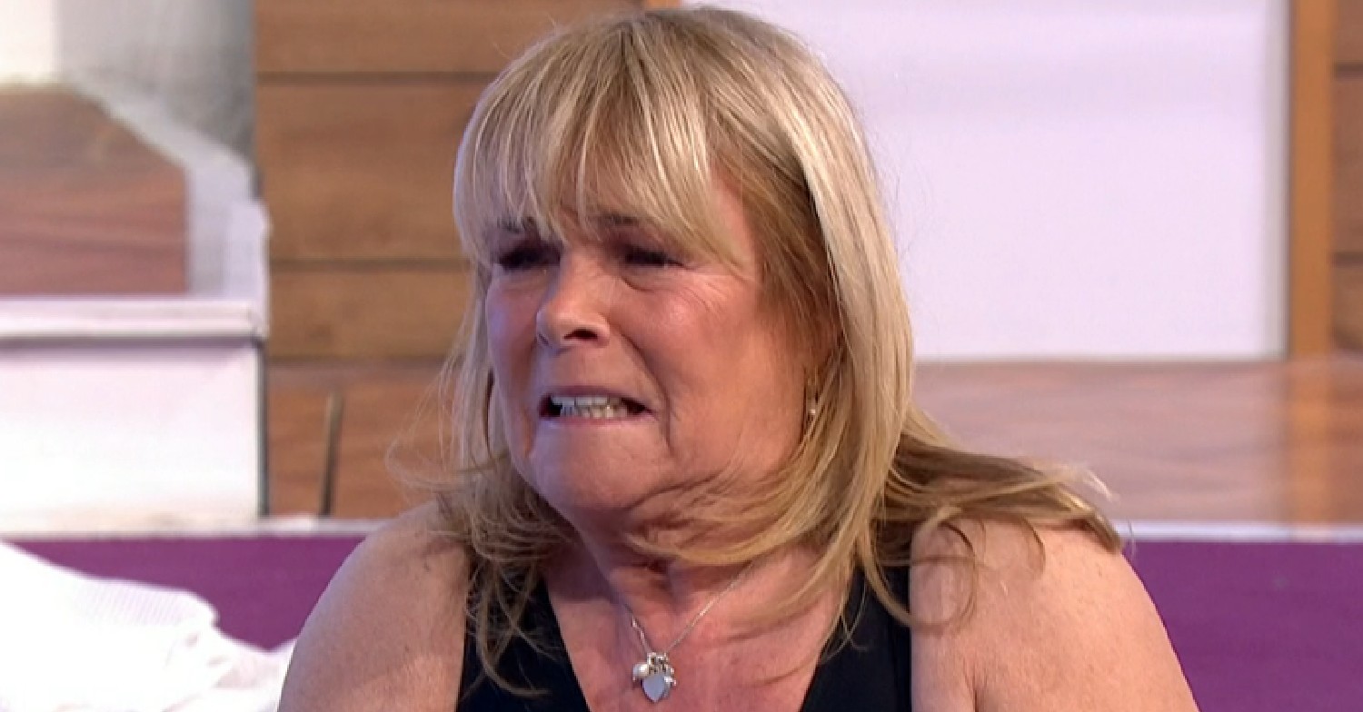 Linda Robson pulling a face as she squirms on Loose Women