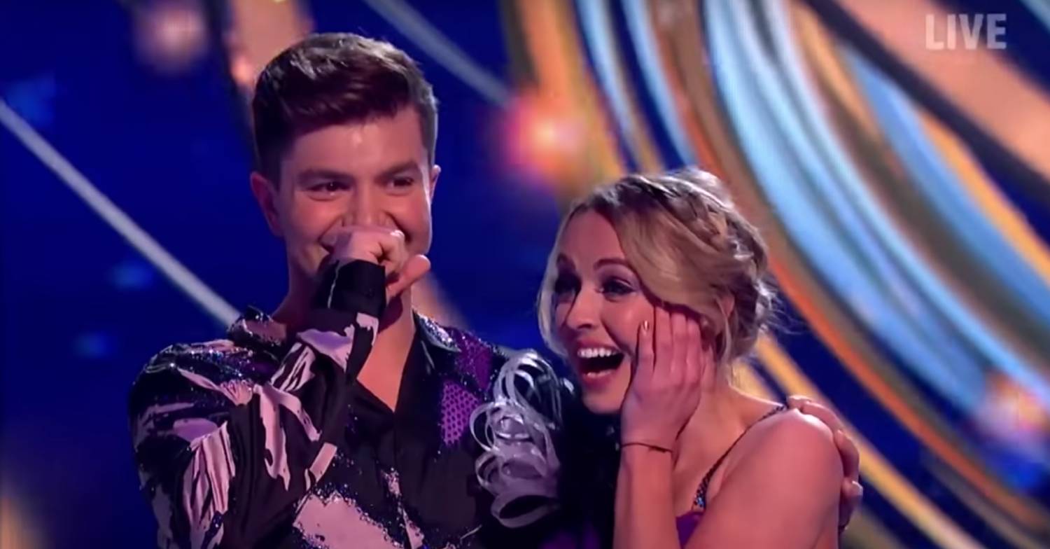 Sonny Jay looks surprised on Dancing On Ice