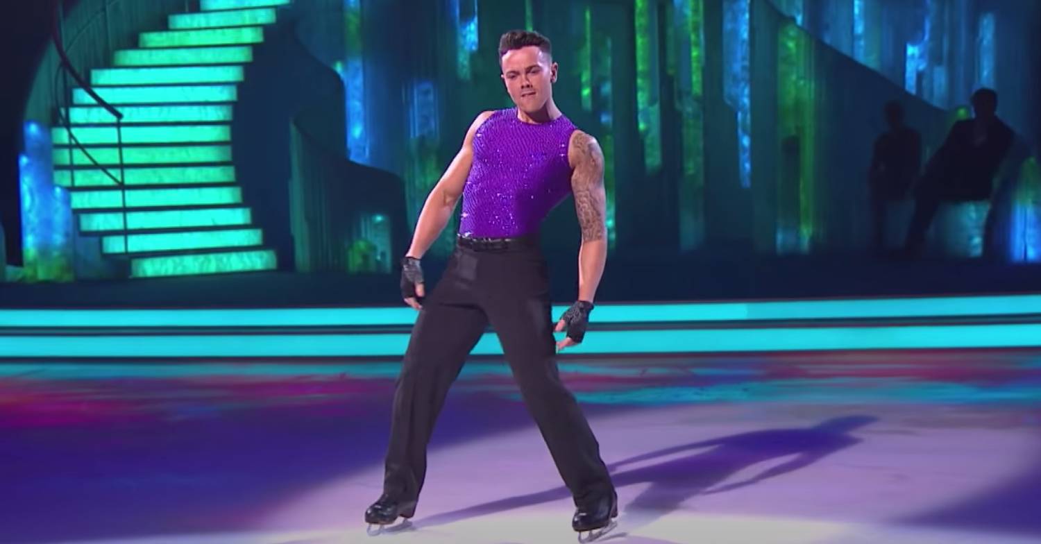 Ray Quinn poses on the ice