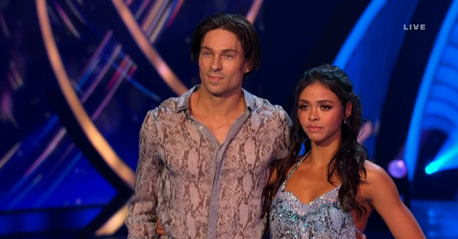 Joey Essex and Vanessa Bauer on Dancing On Ice