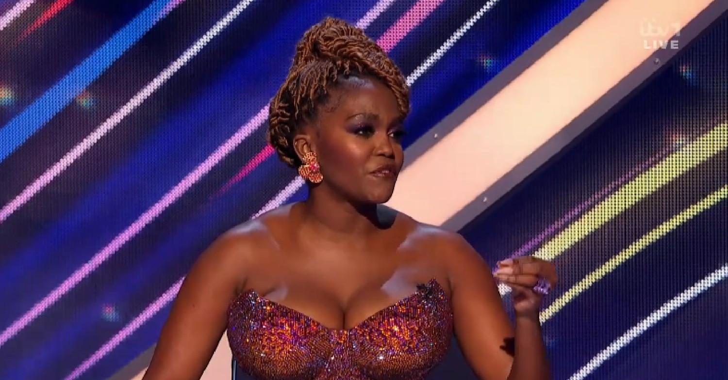 Oti Mabuse on the judging panel on Dancing On Ice final