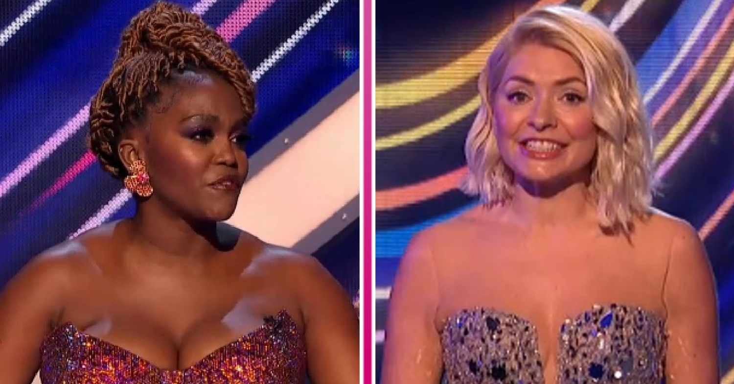 Oti Mabuse and Holly Willoughby on Dancing On Ice final