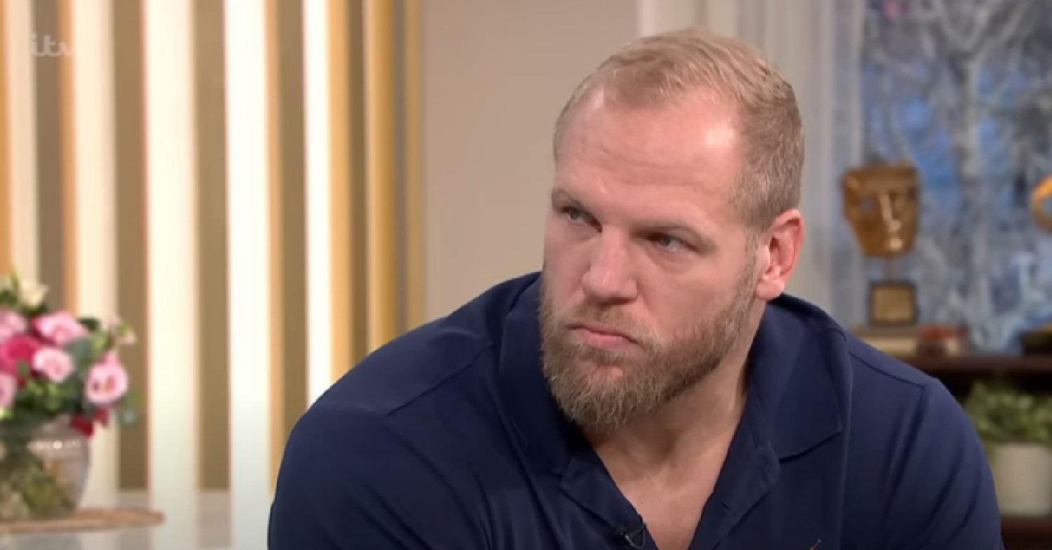 James Haskell looking serious on This Morning