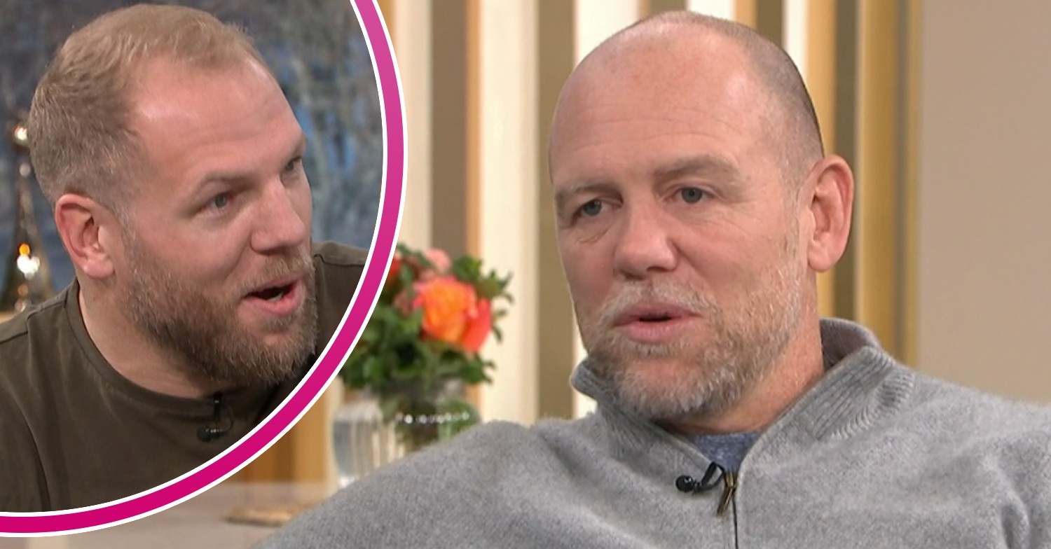 James Haskell and Mike Tindall speaking on This Morning today