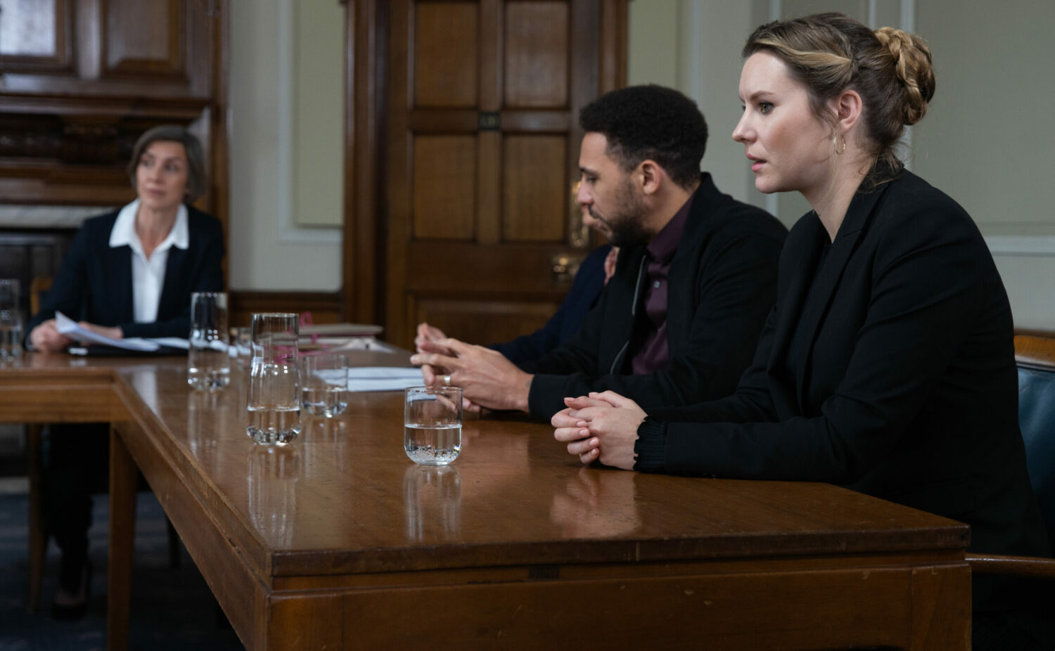 Emmerdale: Dawn and Billy look nervous in court