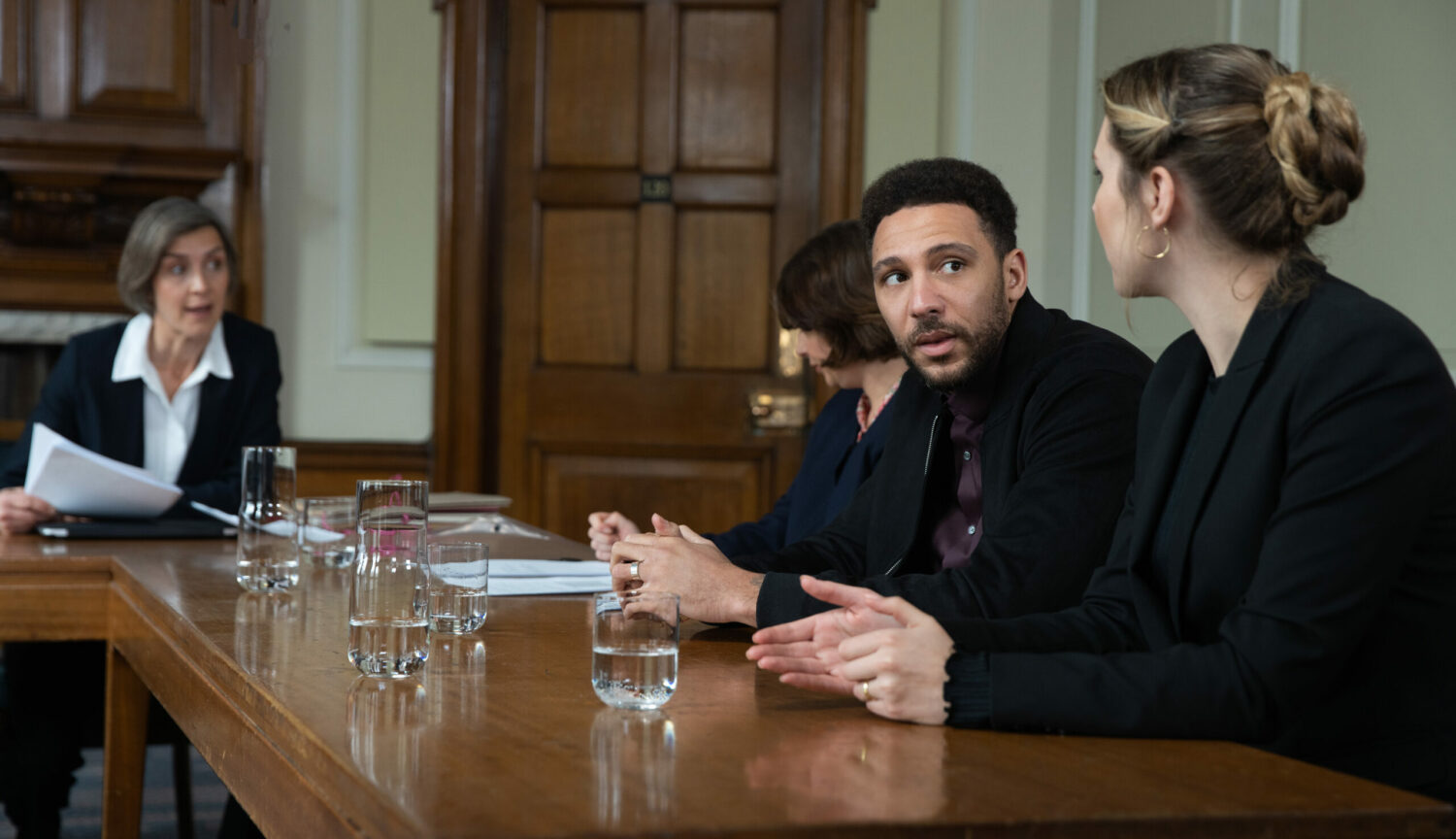 Emmerdale's Billy and Dawn are in court