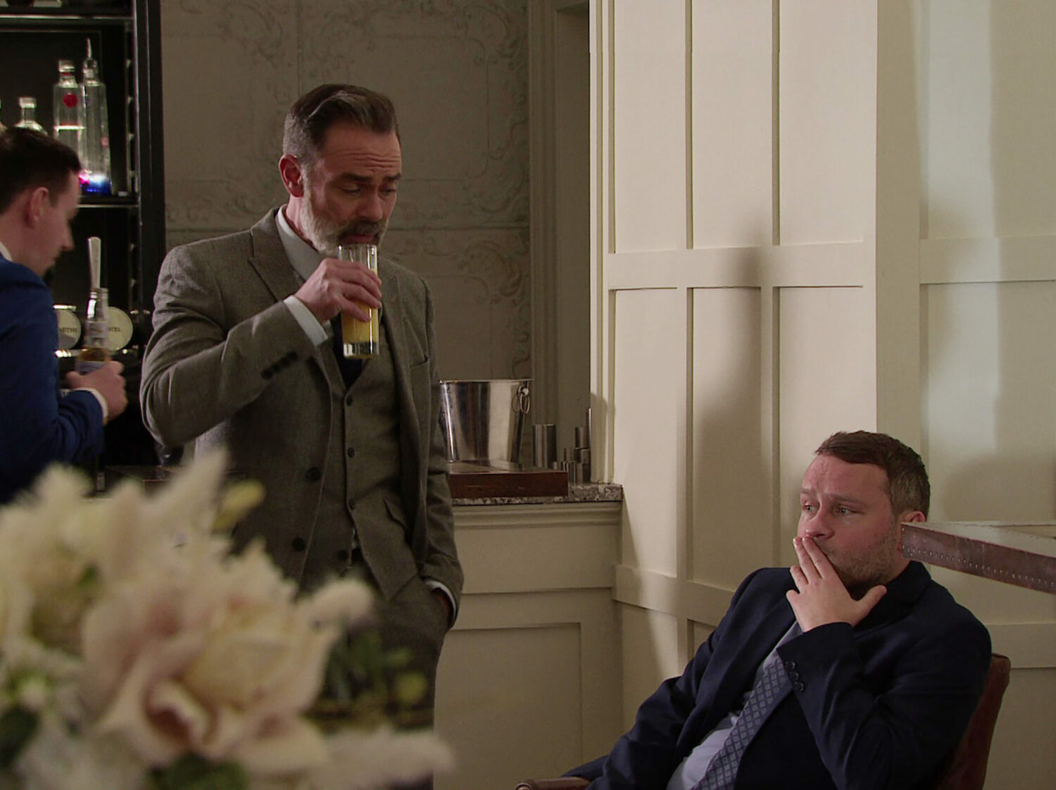 Billy talks to a worried-looking Paul on Coronation Street