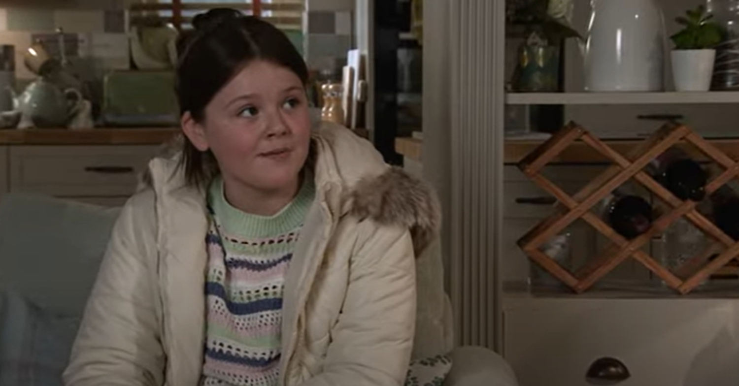 Coronation Street's Miley is in Sally and Tim's house