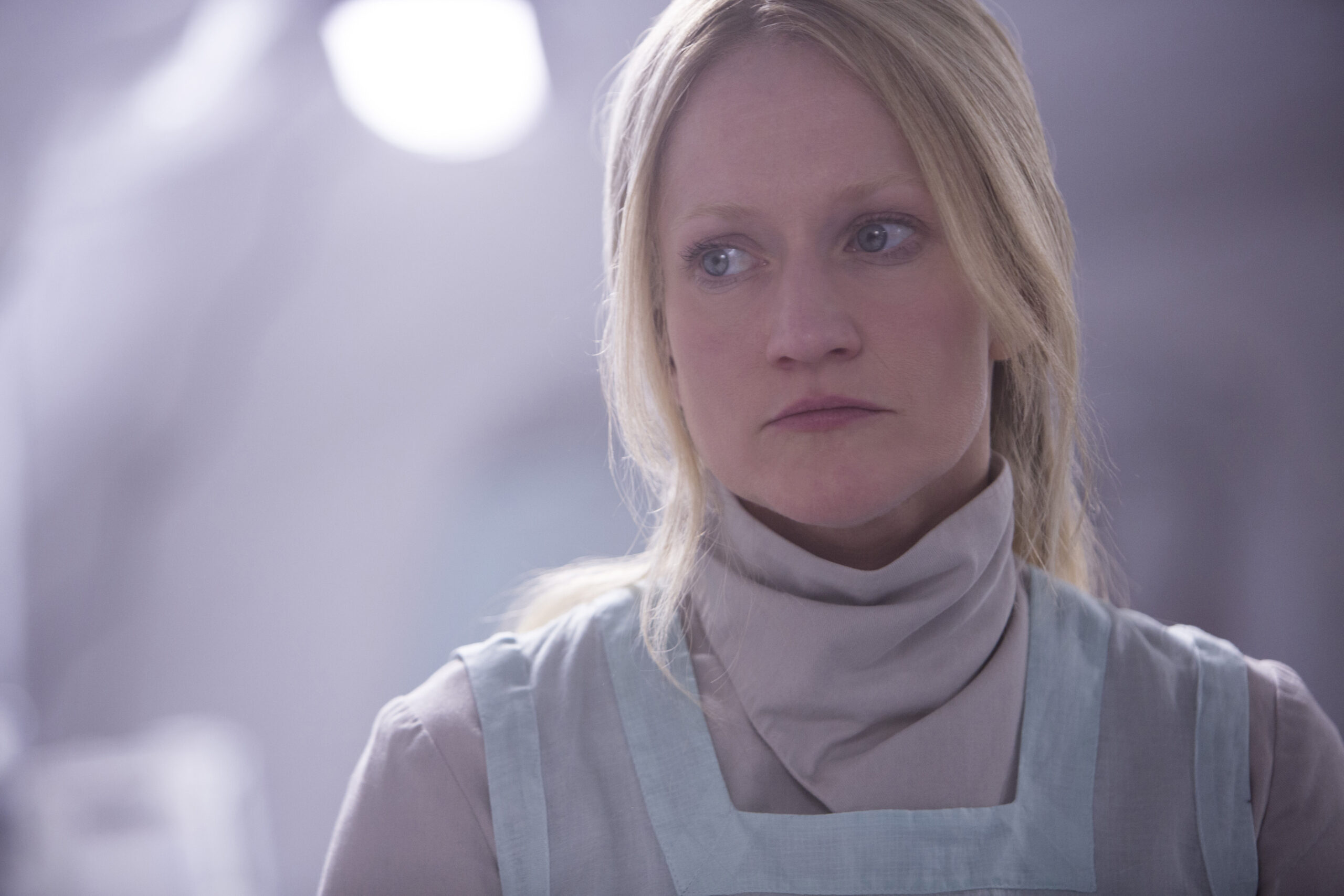 Paula Malcomson as Katniss' mother in The Hunger Games