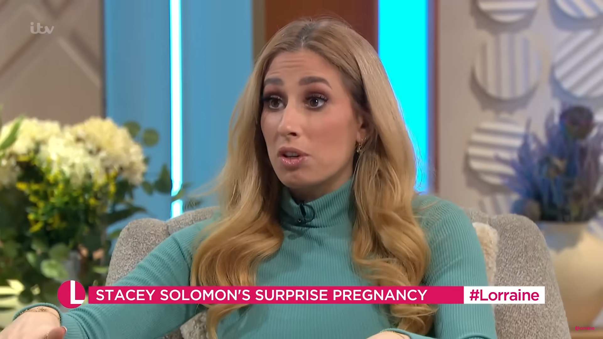 Stacey Solomon speaks on Lorraine