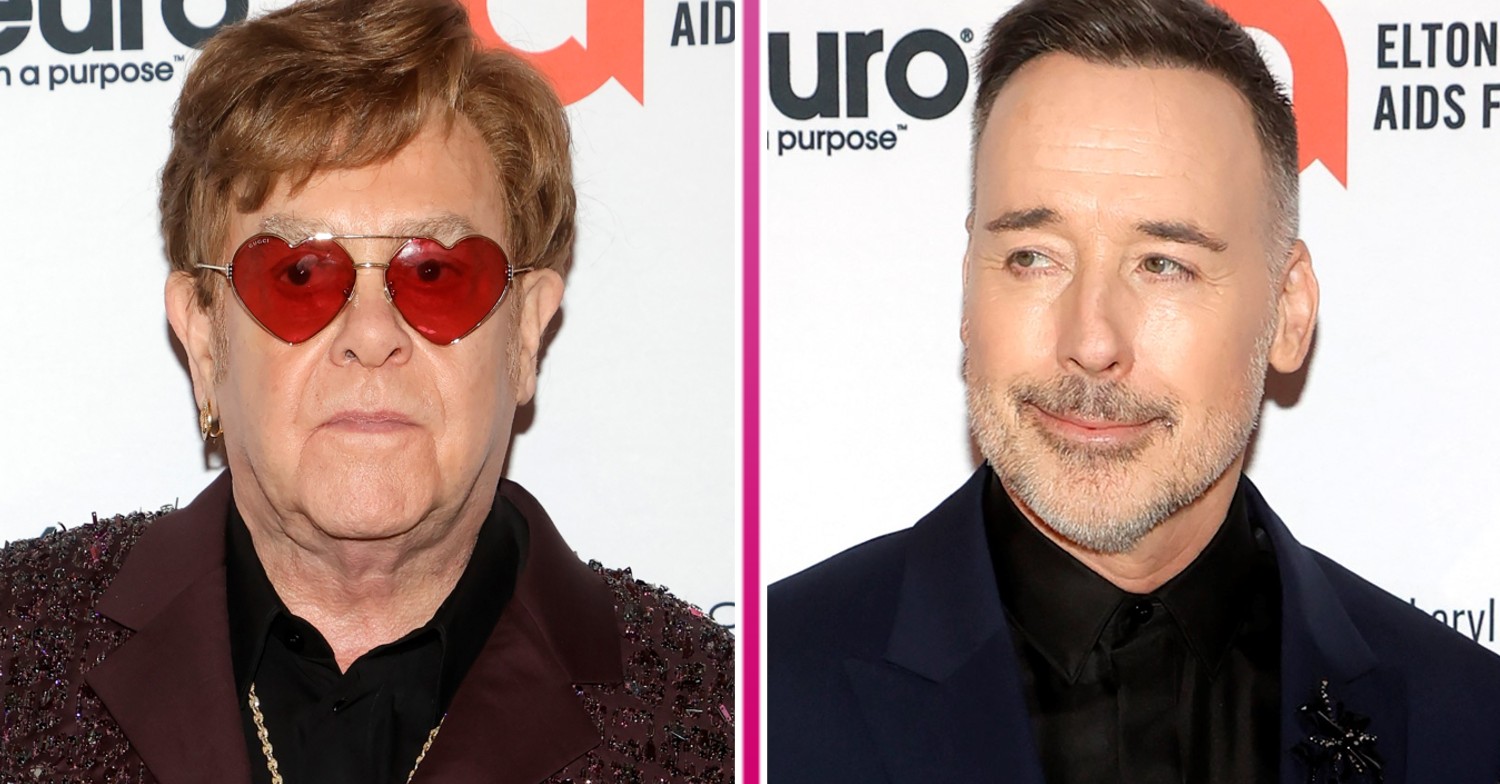 Elton John and husband David at event