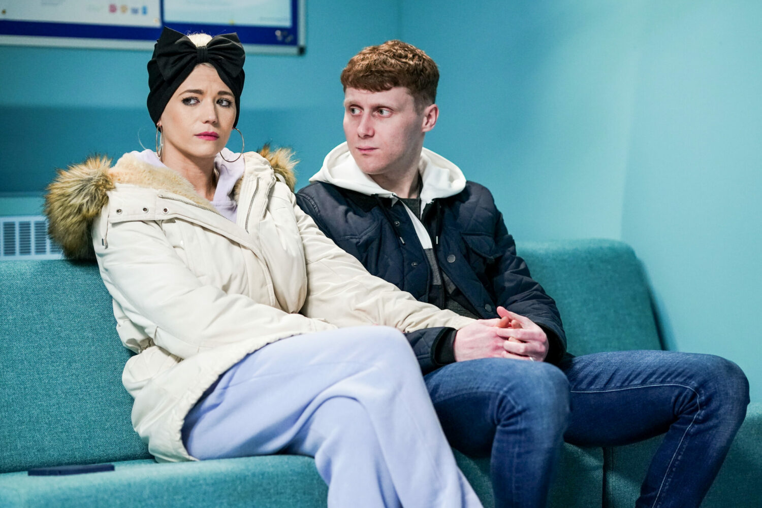 EastEnders spoilers: Lola and Jay grip hands as they look worried in the hospital waiting room