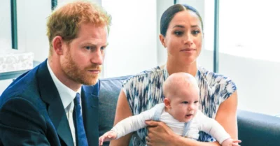 Prince Harry and Meghan Markle with Archie