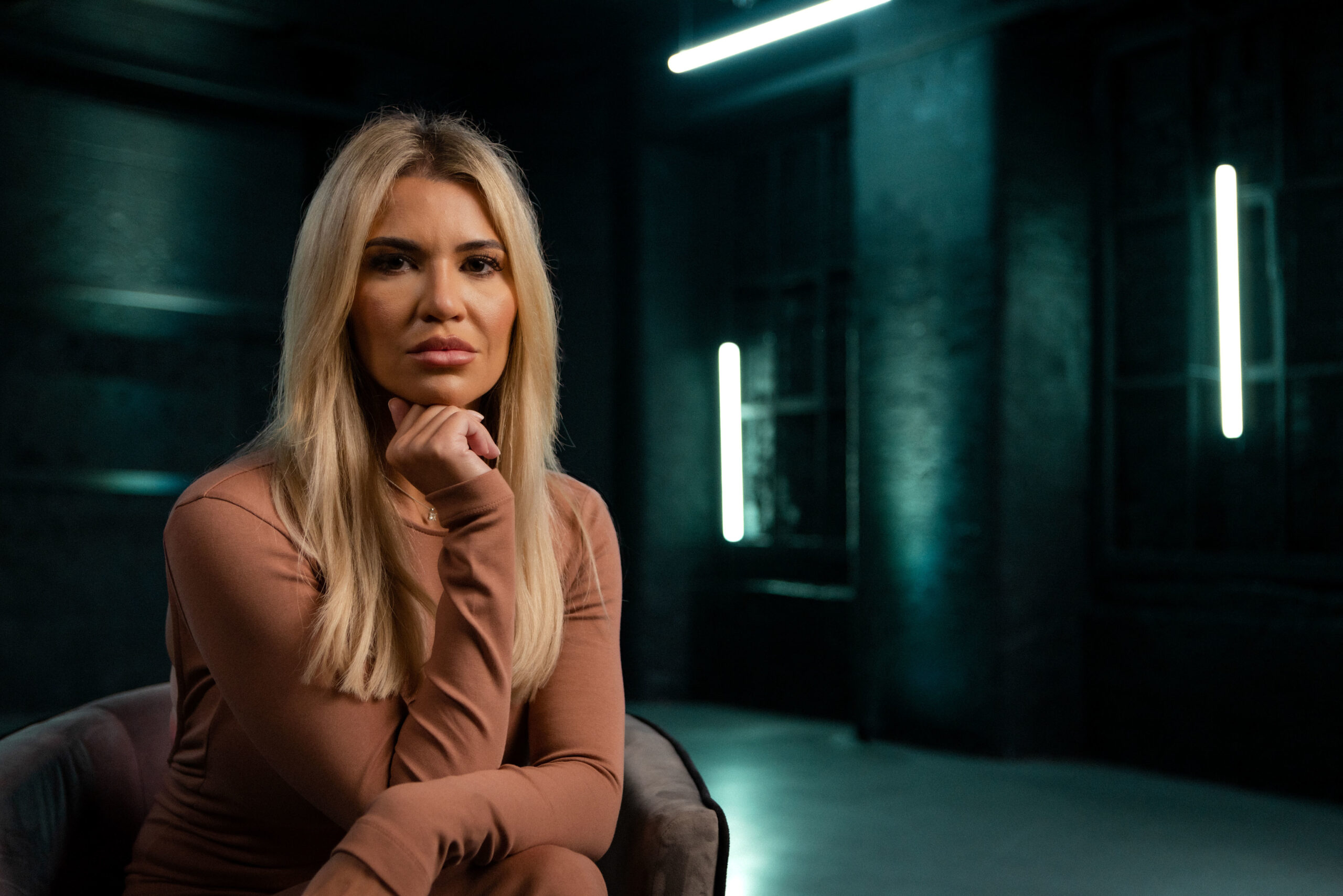 Christine McGuinness poses for Unmasking My Autism