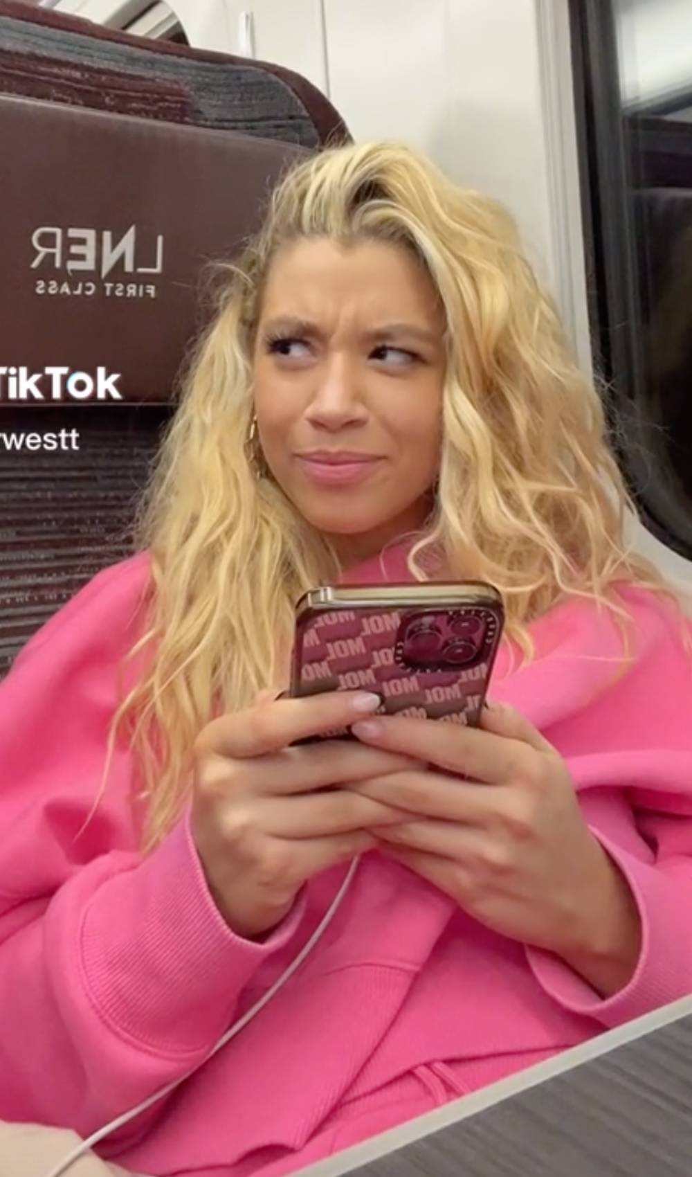 Molly Rainford looks puzzled