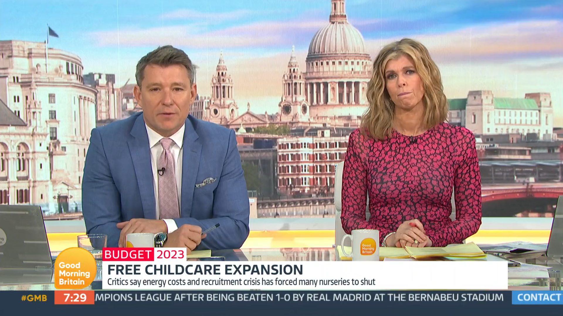 Ben Shephard and Kate Garraway speak on GMB