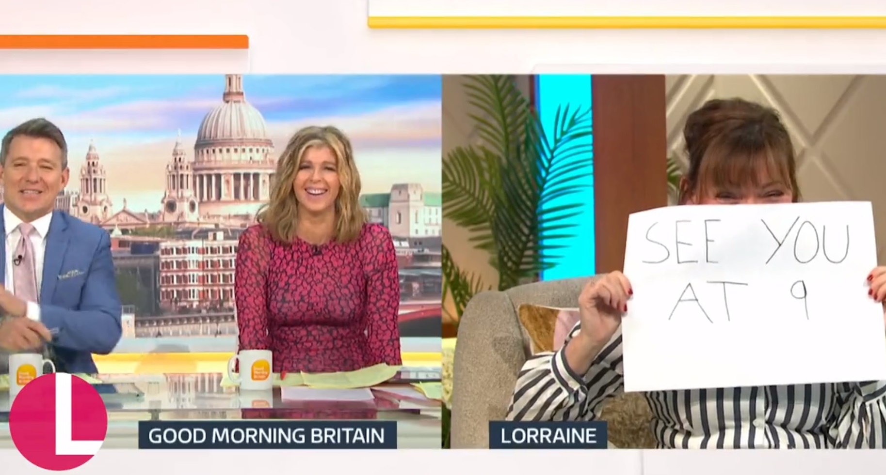 Lorraine Kelly on Lorraine today