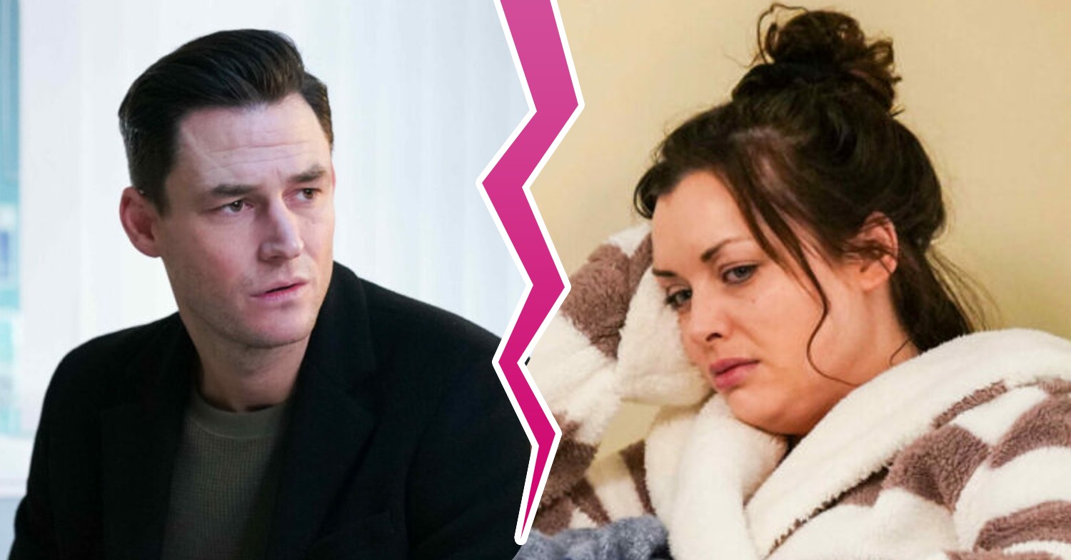 EastEnders' Zack and Whitney with a crack down the middle comp image