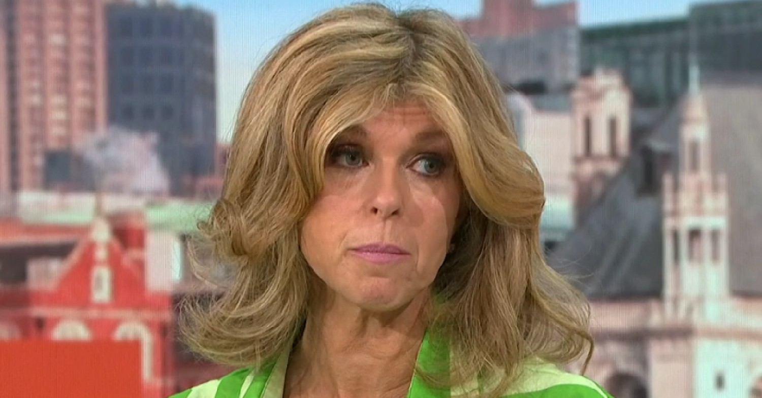 Kate Garraway looking sad on GMB