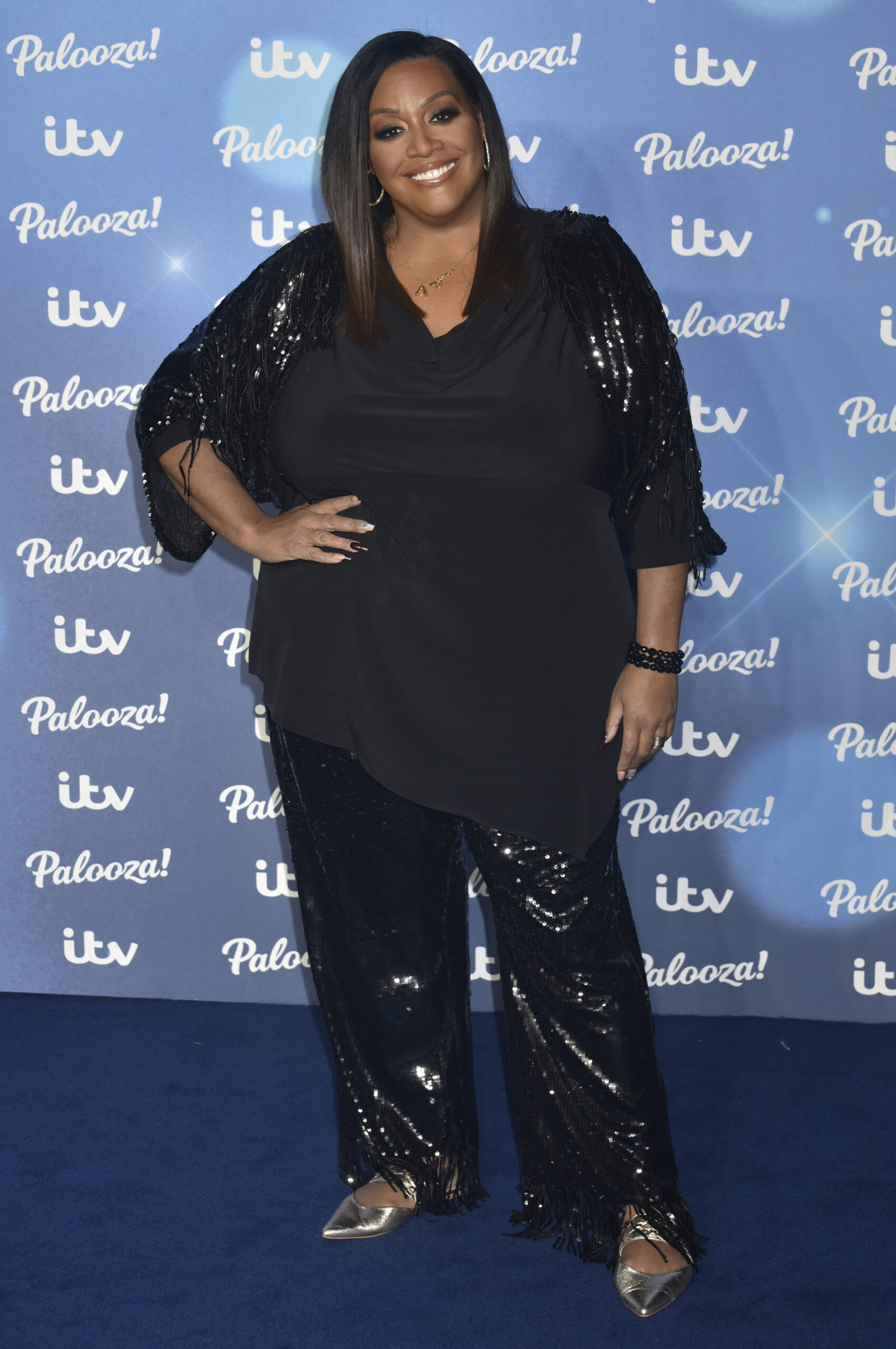 Alison Hammond posing for photos