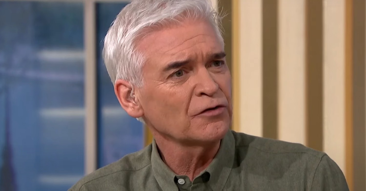 Phillip Schofield looking worried on This Morning